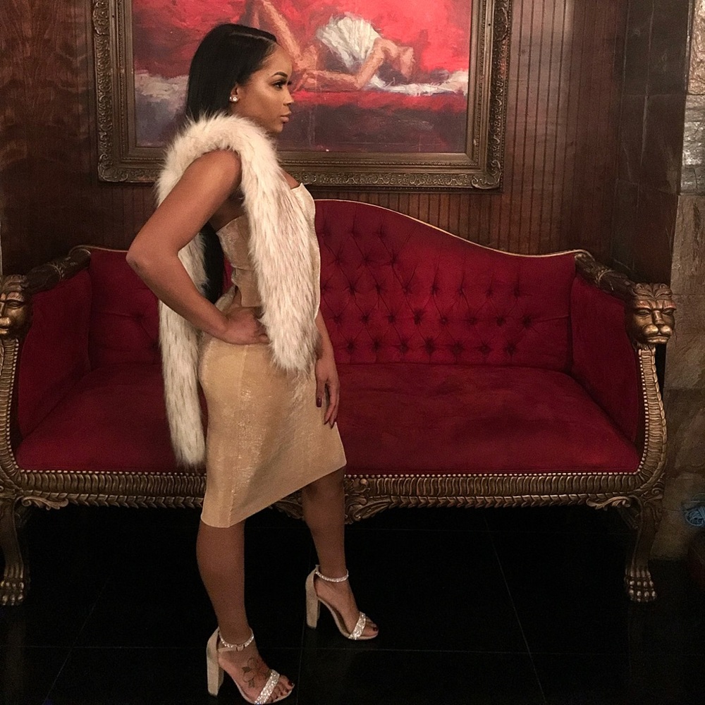 House of CB Champagne House of Christmas dress